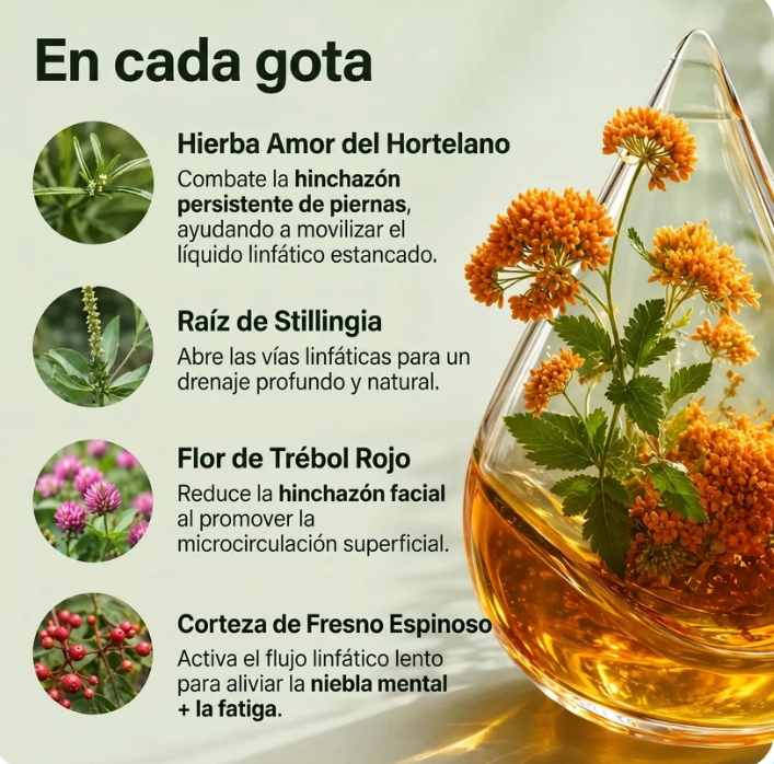 Drenaje Linfático | Gotas Vegetales Para Sentirte Más Ligera